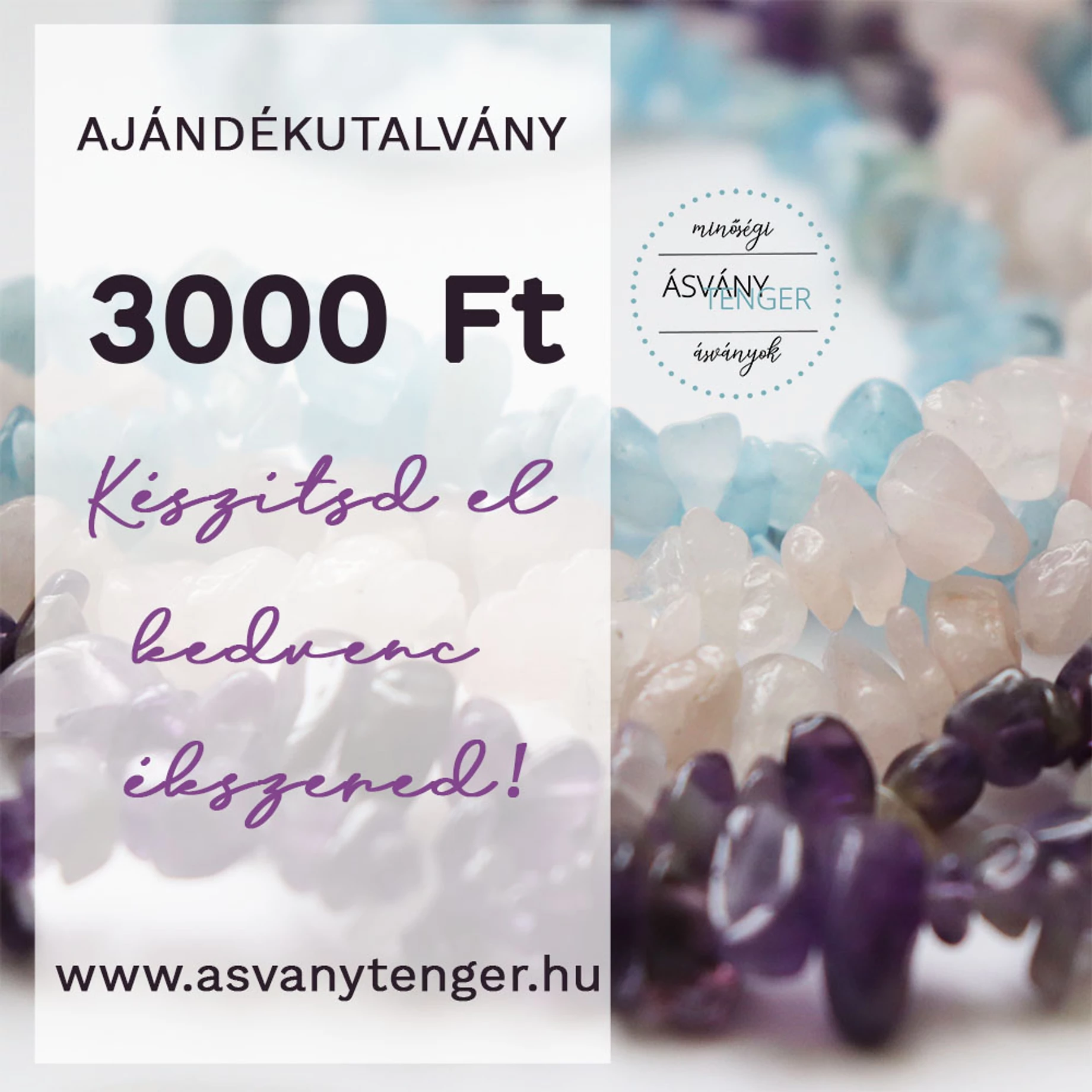 Ajándékutalvány Ásványtenger Webáruház