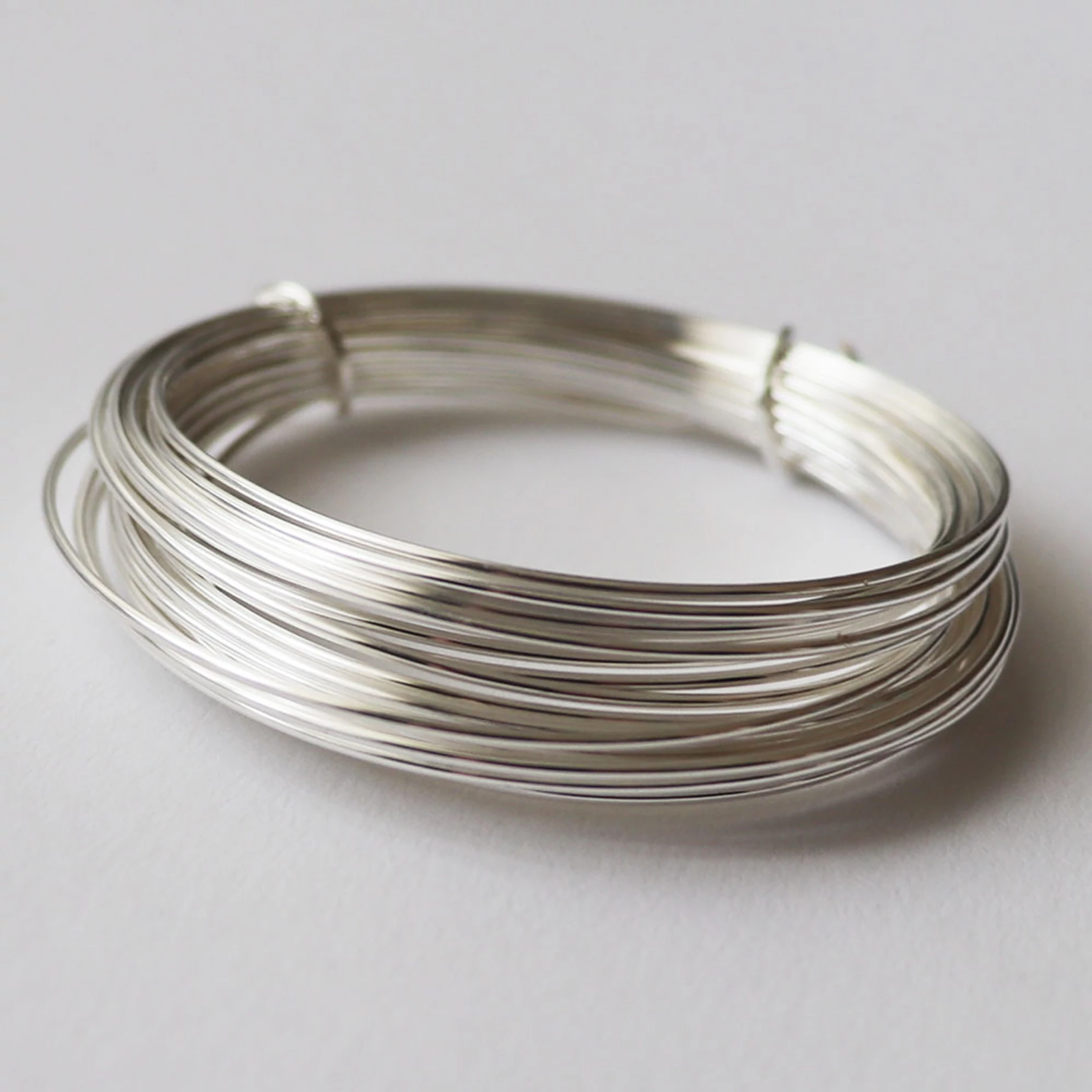 Ékszerdrót, ezüst színű, 0,8 mm