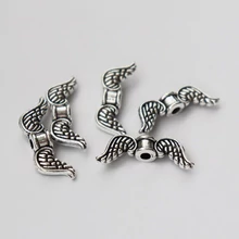 Angyalszárny antik ezüst színű, 18 mm (5 db)