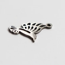 Kolibri, rozsdamentes acél charm