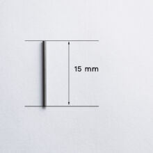 Cső alakú, egyenes, nemesacél köztes, 25 mm (1 db)