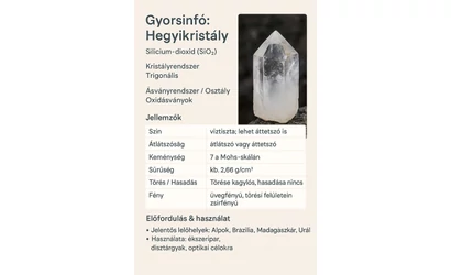 Beszéljünk még a hegyikristályról!