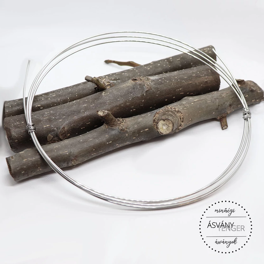 Ékszerdrót, nemesacél (orvosi fém) 316 L ékszerdrót 1,6 mm/2 m