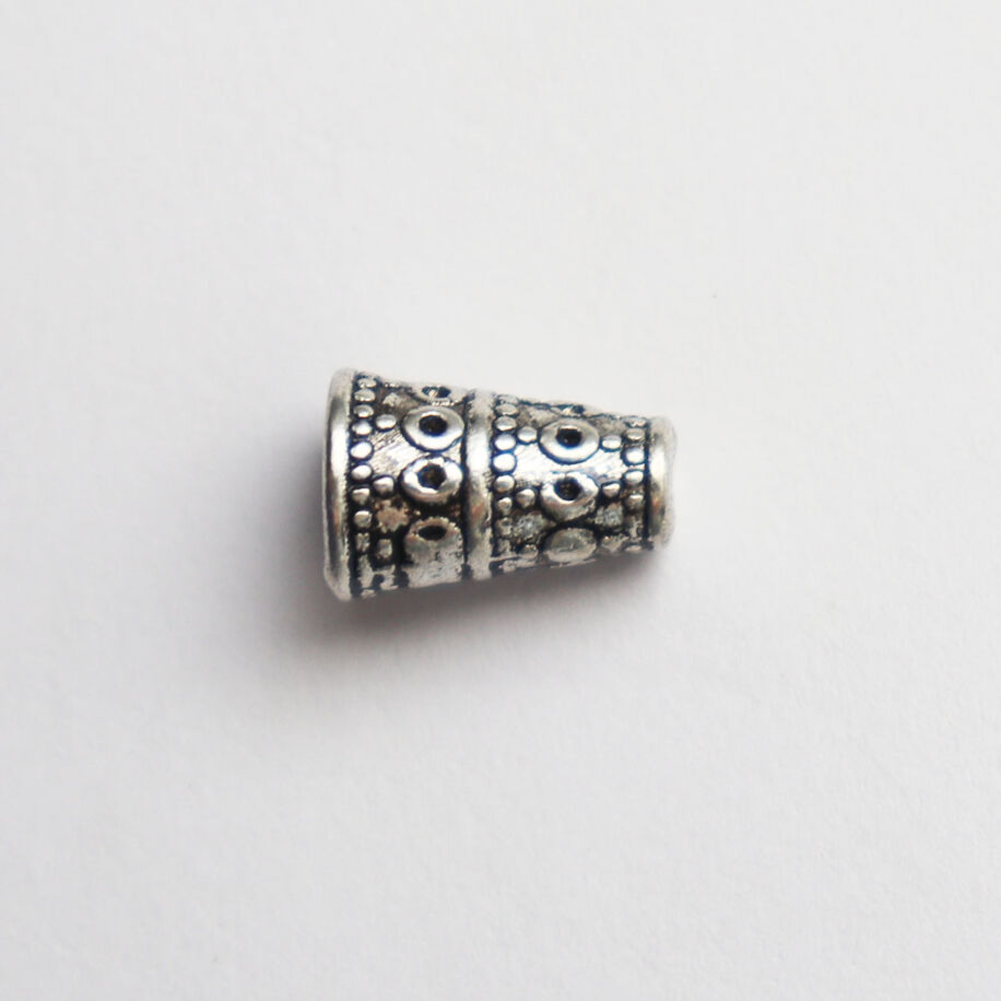 Gyöngykupak antik ezüst színű, 10 mm