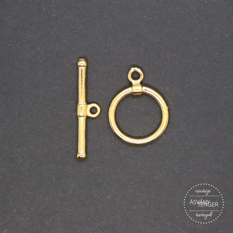 Karika T-kapocs, arany színű